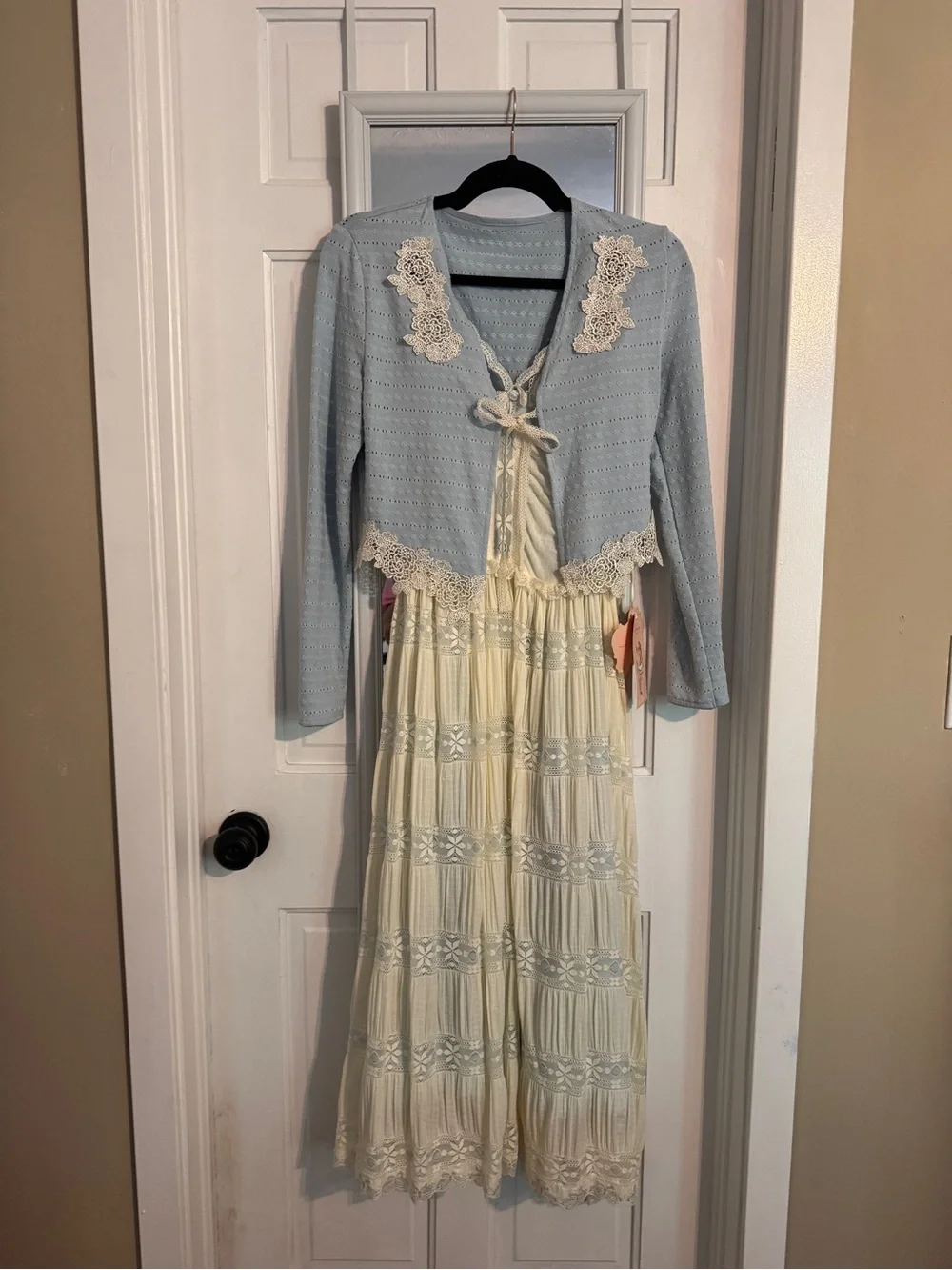 Rare Lacemade Mediterranean Garden Dress Large - Picture 15 of 16